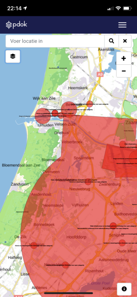 pdok viewer no-fly-zones afbeelding